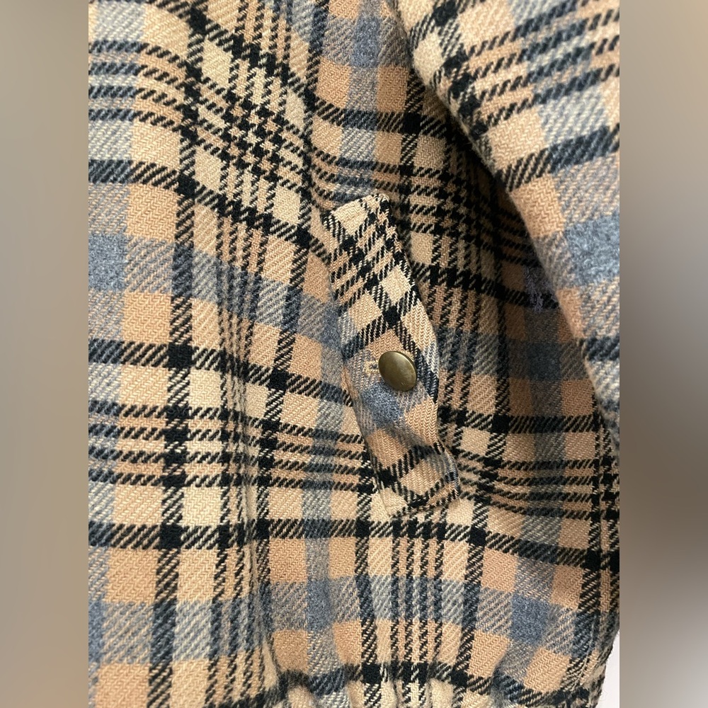 Vintage Pendleton 100% Plaid Wool Zip Jacket With… - image 4